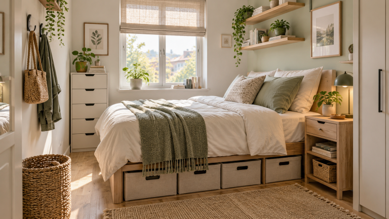 How to Organize a Small Bedroom With Limited Storage